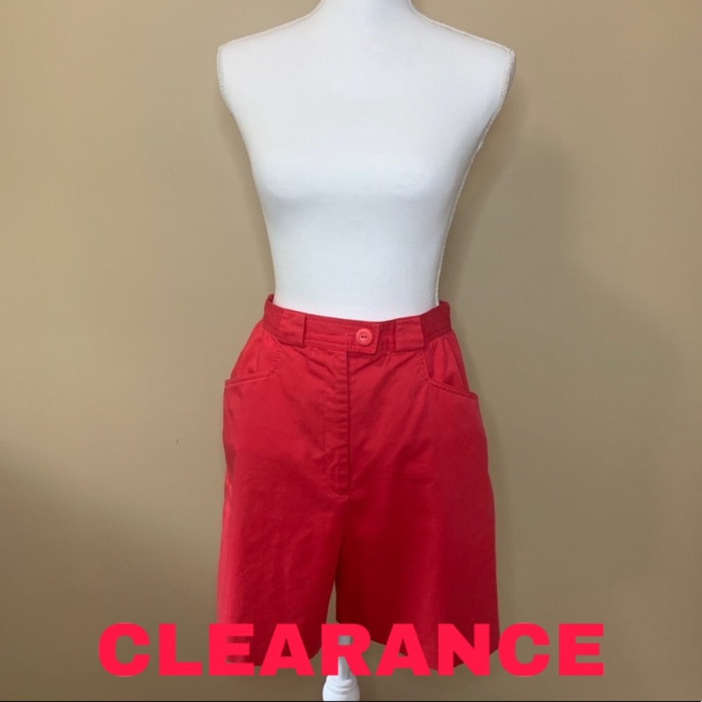 Vintage Pink High Waist Khaki Shorts